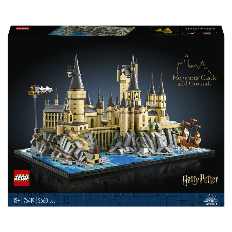 Afbeelding laden in galerijviewer, Lego harry potter kasteel zweinstein en terrein grote set voor volwassenen - 76419
