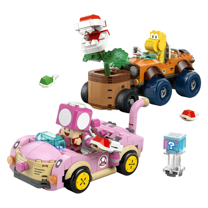 Afbeelding laden in galerijviewer, Lego super mario kart 72044 achtervolging met de piranha plant
