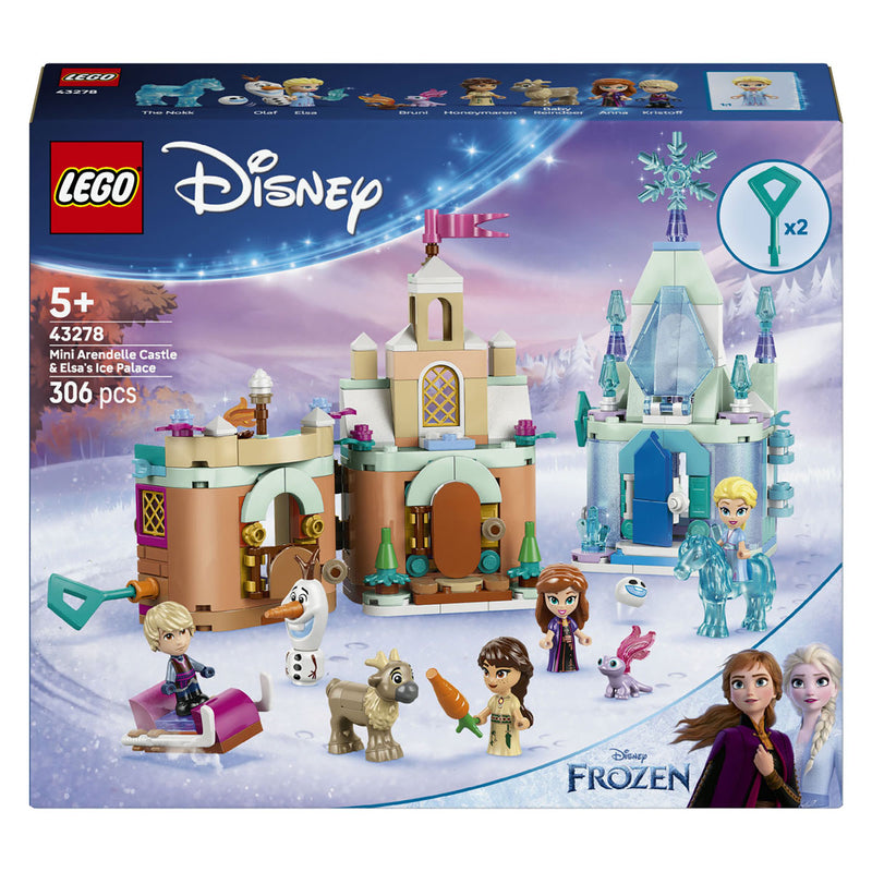 Afbeelding laden in galerijviewer, Lego disney princess 43278 mini kasteel van arendelle en elsa's ijspaleis
