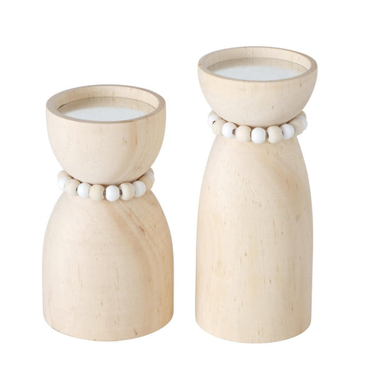 Boltze home kandelaar kianos 2-delige set ø8xh14 ø7xh17cm