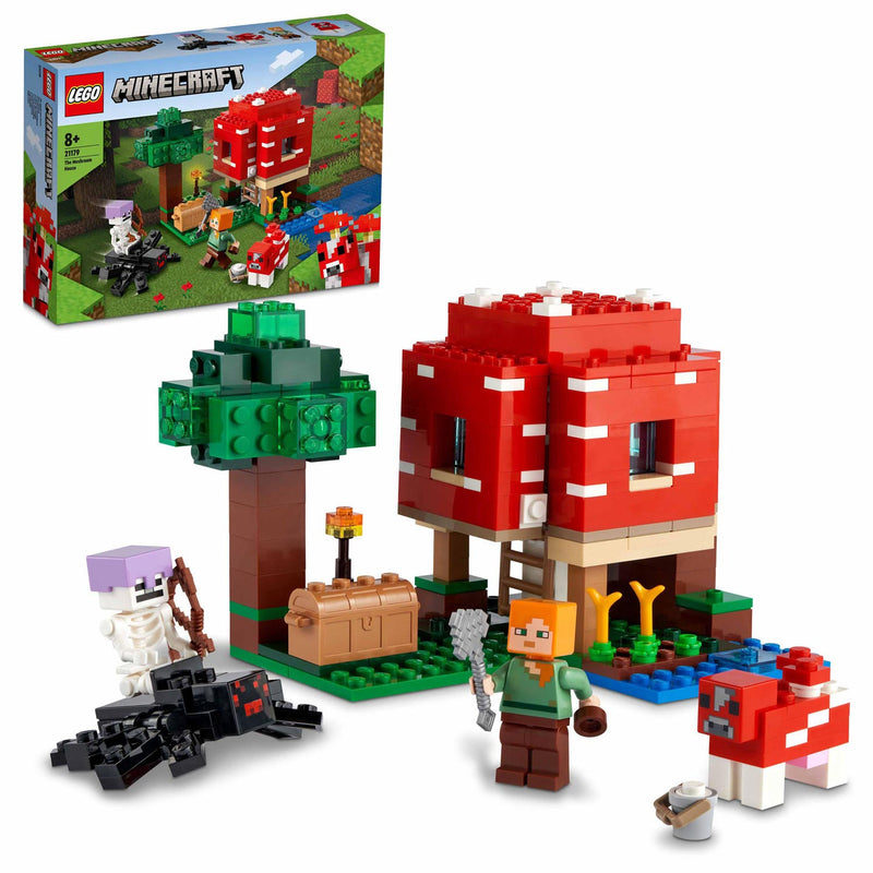 Afbeelding laden in galerijviewer, Lego LEGO Minecraft 21179 Het Paddenstoelenhuis
