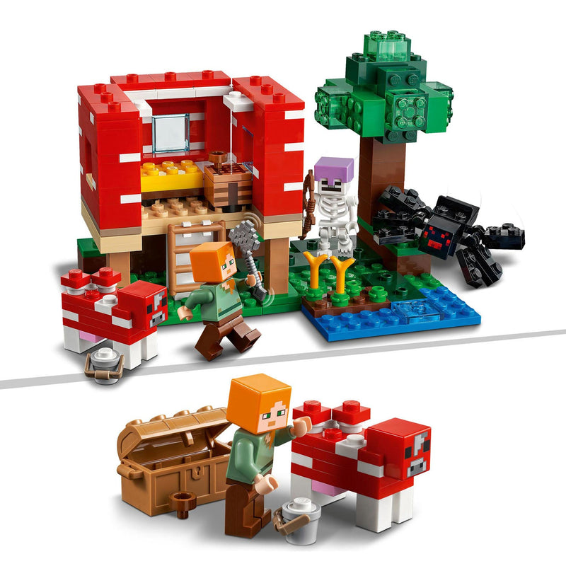 Afbeelding laden in galerijviewer, Lego LEGO Minecraft 21179 Het Paddenstoelenhuis
