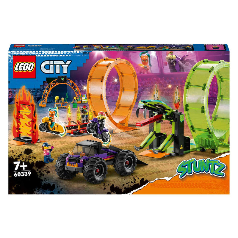 Afbeelding laden in galerijviewer, Lego city 60339 dubbele loop stunt arena
