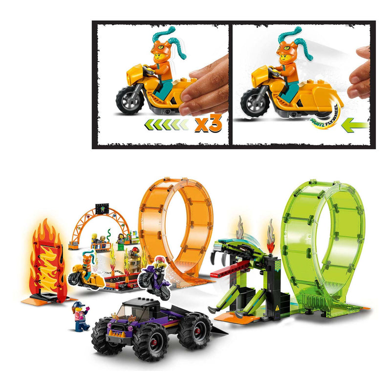 Afbeelding laden in galerijviewer, Lego city 60339 dubbele loop stunt arena
