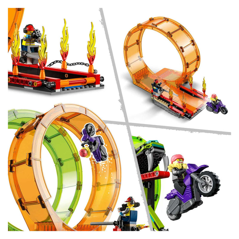 Afbeelding laden in galerijviewer, Lego city 60339 dubbele loop stunt arena
