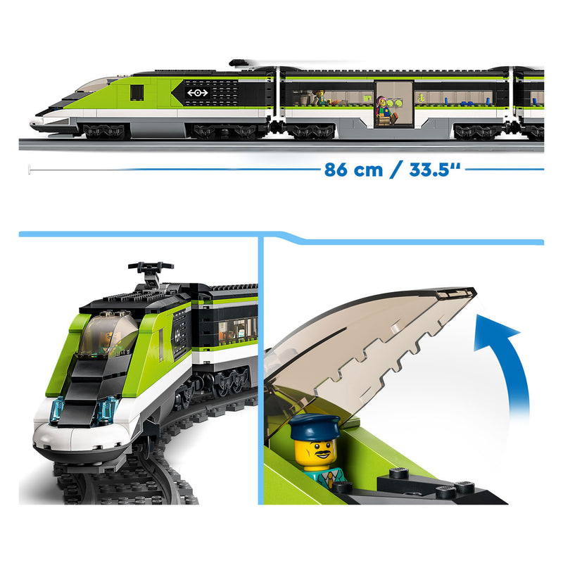 Afbeelding laden in galerijviewer, Lego city treinen passagierssneltrein - 60337
