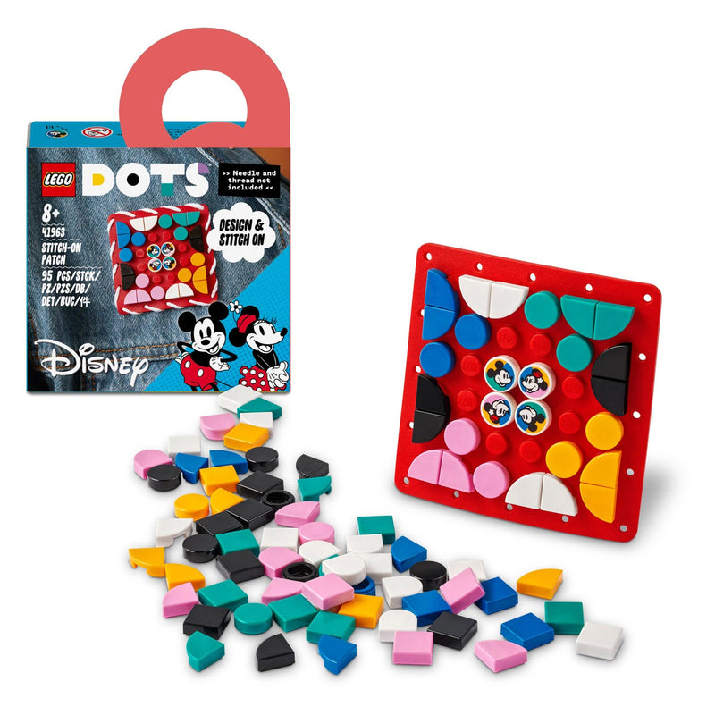 Afbeelding laden in galerijviewer, Lego dots 41963 mickey minnie mouse: stitch-on patch
