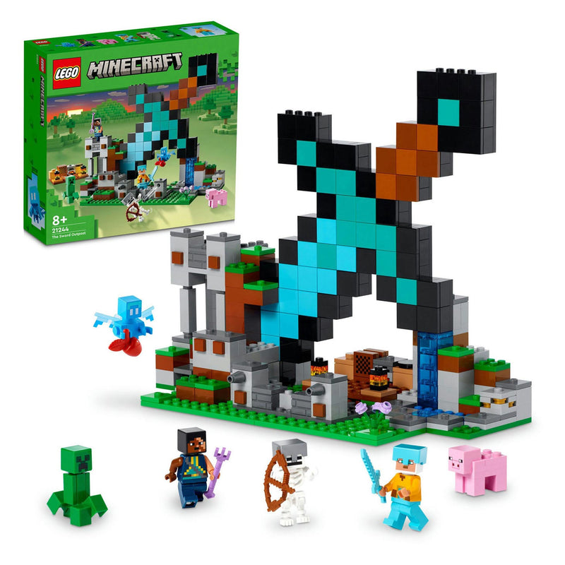 Afbeelding laden in galerijviewer, Lego LEGO Minecraft 21244 Uitvalbasis Zwaard
