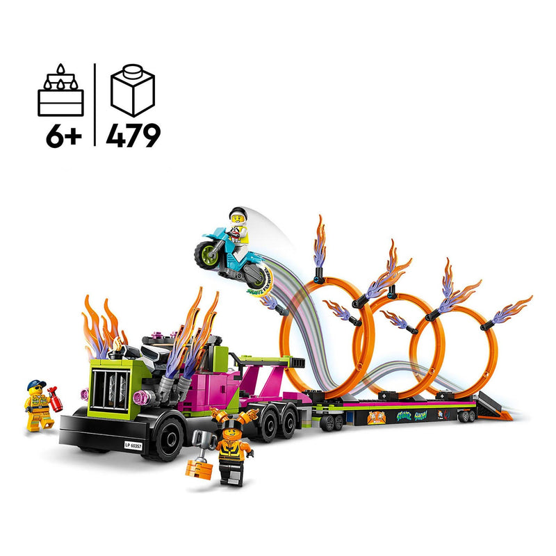 Afbeelding laden in galerijviewer, Lego LEGO City 60357 Stunttruck Ring of Fire-Uitdaging
