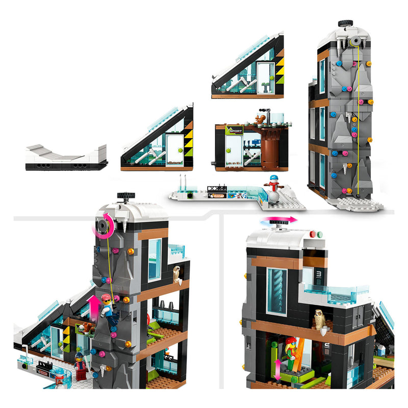 Afbeelding laden in galerijviewer, Lego LEGO City 60366 SkiEn Klimcentrum
