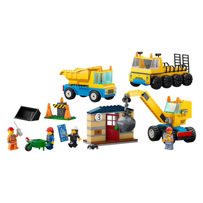 Afbeelding laden in galerijviewer, Lego city 60391 kiepwagen, bouwtruck en sloopkraan
