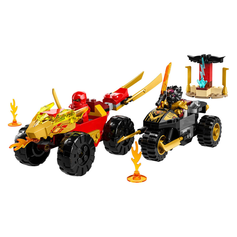Afbeelding laden in galerijviewer, Lego LEGO Ninjago 71789 Kai en Ras' Duel Tussen Auto en Motor
