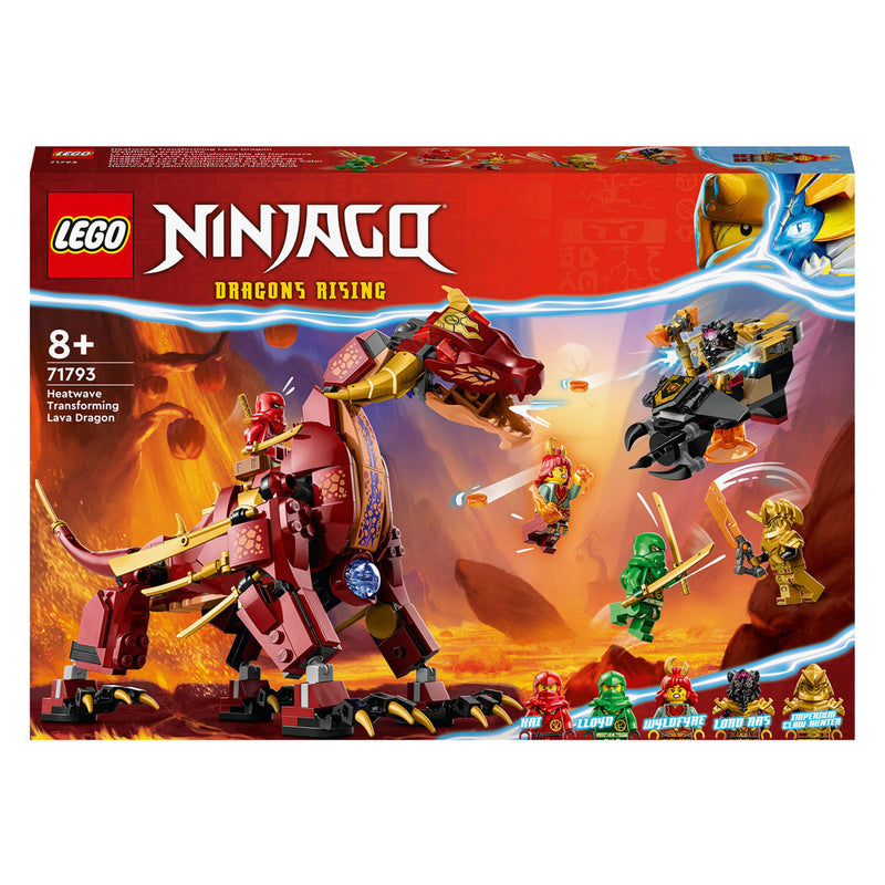 Afbeelding laden in galerijviewer, Lego LEGO Ninjago 71793 Heatwave Transformerende Lavadraak
