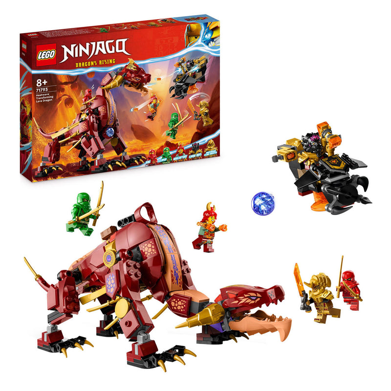 Afbeelding laden in galerijviewer, Lego LEGO Ninjago 71793 Heatwave Transformerende Lavadraak
