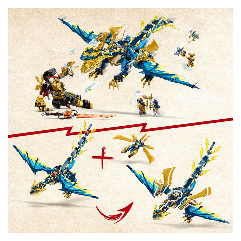 Afbeelding laden in galerijviewer, Lego LEGO Ninjago 71796 Elementdraak Vs. De Mecha van de Keizerin
