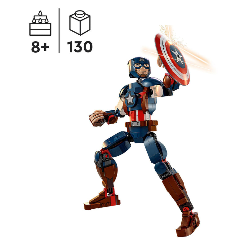 Afbeelding laden in galerijviewer, Lego super heroes 76258 captain america bouwfiguur
