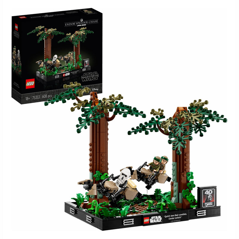 Afbeelding laden in galerijviewer, Lego LEGO Star Wars 75353 Endor Speeder Achtervolging Diorama
