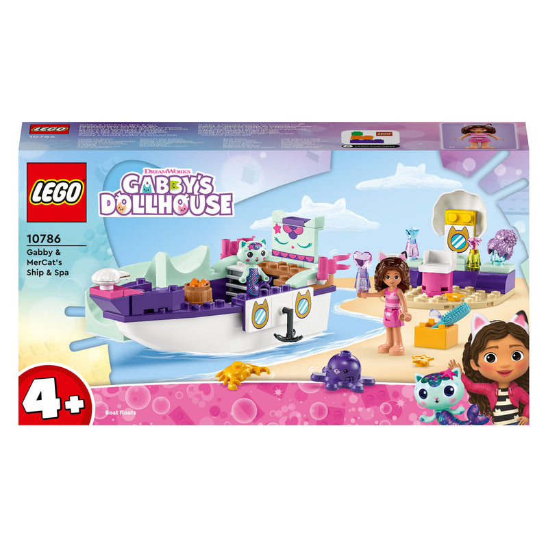 Afbeelding laden in galerijviewer, Lego LEGO Gabby's Poppenhuis 10786 Vertroetelschip van Gabby en Meerminkat
