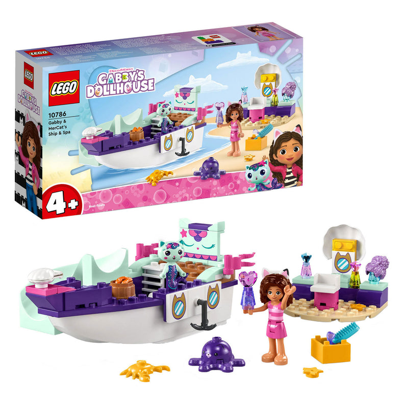 Afbeelding laden in galerijviewer, Lego LEGO Gabby's Poppenhuis 10786 Vertroetelschip van Gabby en Meerminkat
