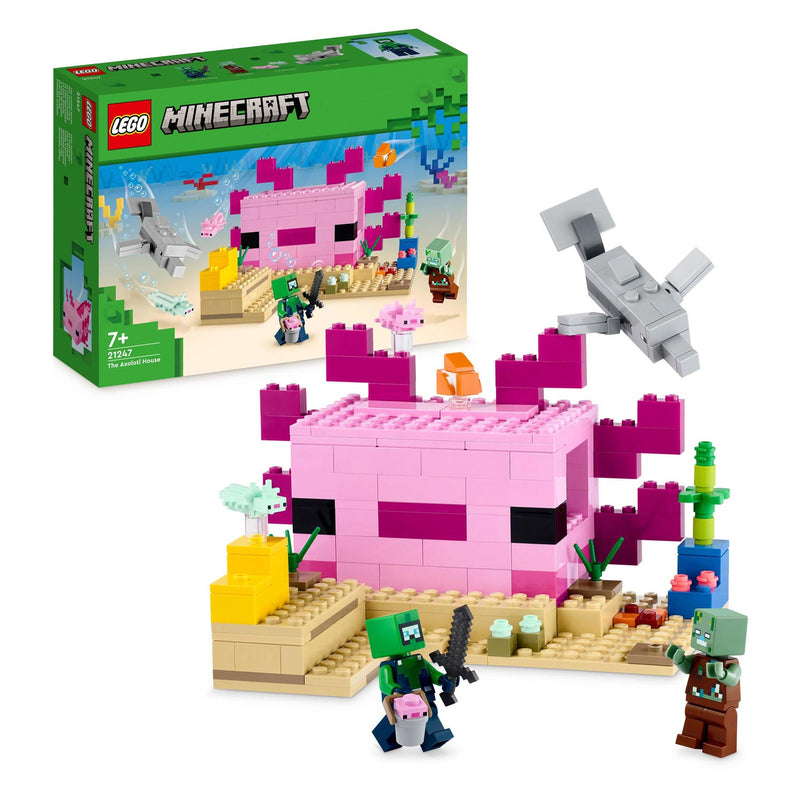 Afbeelding laden in galerijviewer, Lego LEGO Minecraft 21247 Het Axolotlhuis
