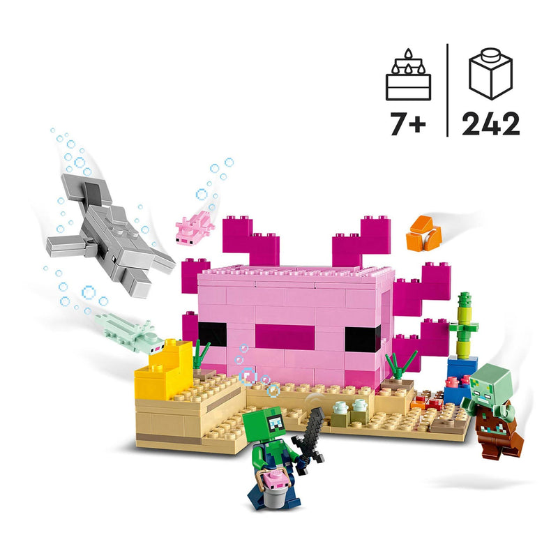 Afbeelding laden in galerijviewer, Lego LEGO Minecraft 21247 Het Axolotlhuis
