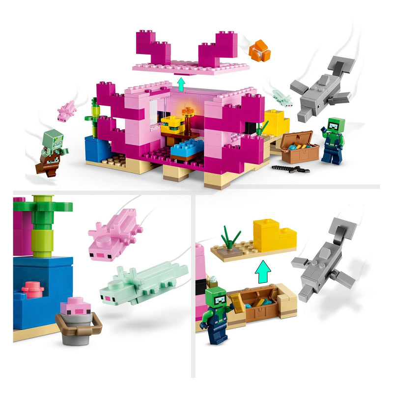 Afbeelding laden in galerijviewer, Lego LEGO Minecraft 21247 Het Axolotlhuis
