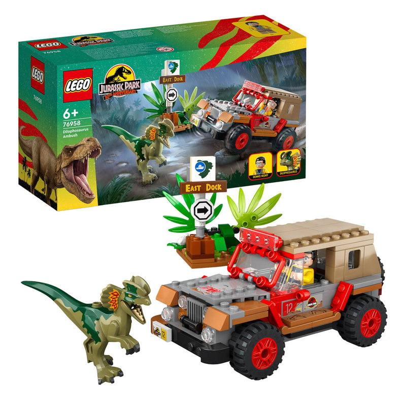 Afbeelding laden in galerijviewer, Lego LEGO Jurassic Park 76958 Dilophosaurus Hinderlaag
