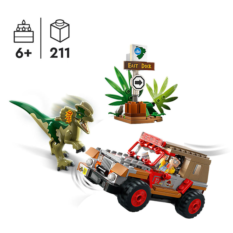 Afbeelding laden in galerijviewer, Lego LEGO Jurassic Park 76958 Dilophosaurus Hinderlaag
