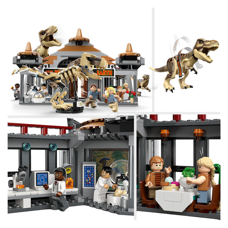 Afbeelding laden in galerijviewer, Lego LEGO Jurassic Park 76961 Bezoekerscentrum: T. rex raptor aanval
