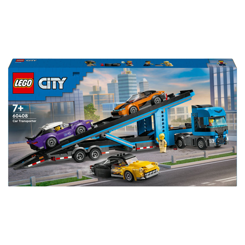 Afbeelding laden in galerijviewer, Lego city 60408 transportvoertuig met sportauto's
