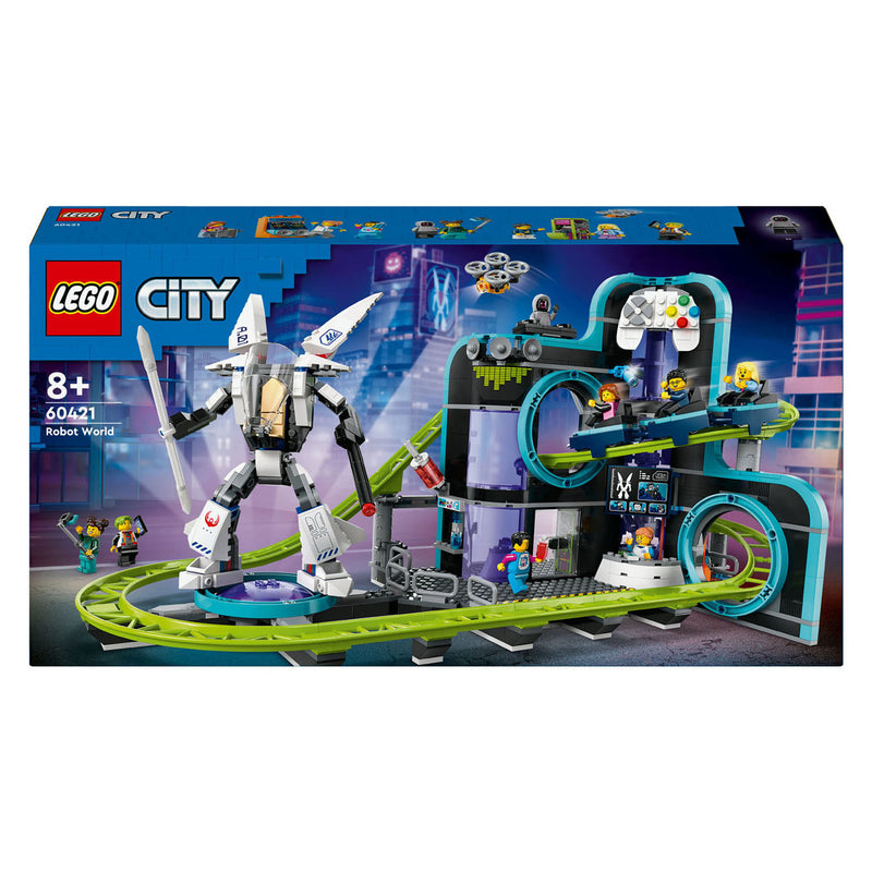 Afbeelding laden in galerijviewer, Lego city 60421 achtbaan in robotwereld
