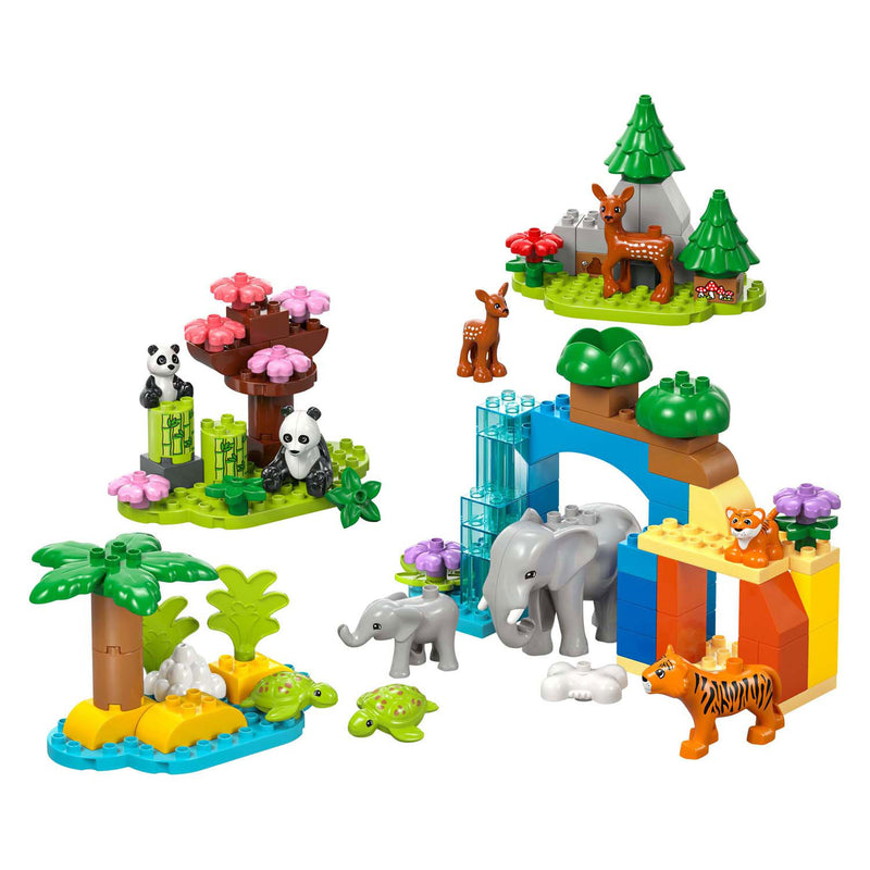 Afbeelding laden in galerijviewer, Lego duplo town 10446 3-in-1 families van wilde dieren
