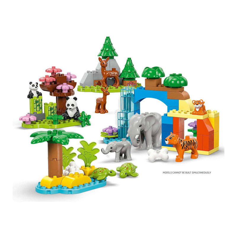 Afbeelding laden in galerijviewer, Lego duplo town 10446 3-in-1 families van wilde dieren
