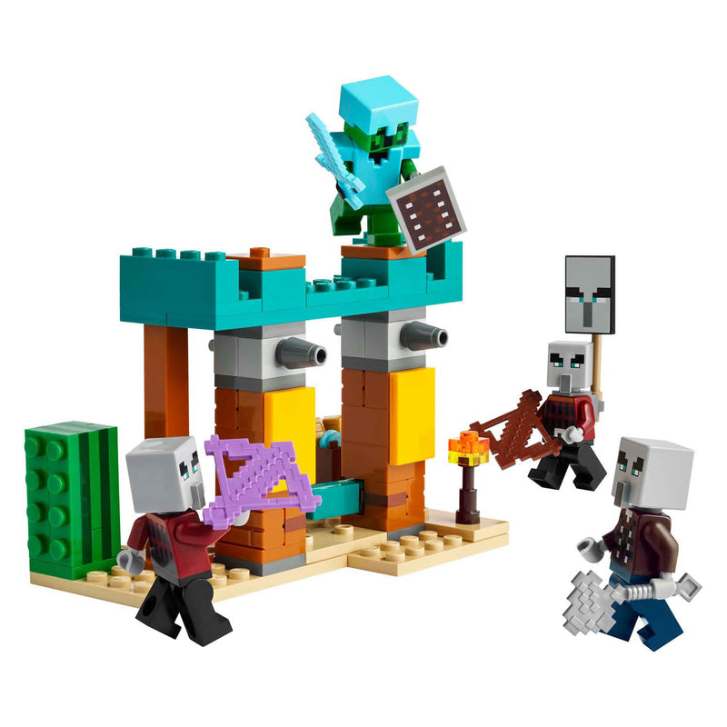 Afbeelding laden in galerijviewer, Lego minecraft de illagers in de woestijn gamingset voor kinderen - 21267
