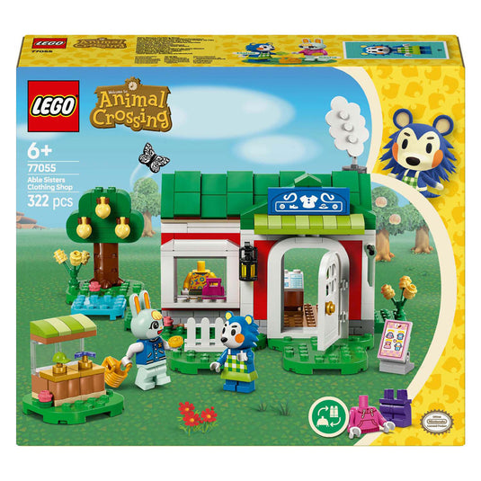 Lego animal crossing kleermakerij van de zusjes able
