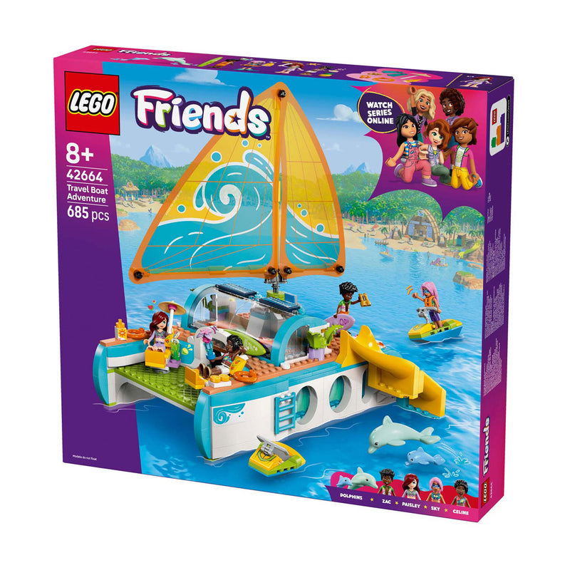 Afbeelding laden in galerijviewer, Lego friends avontuurlijke bootreis boot speelgoed voor kinderen - 42664
