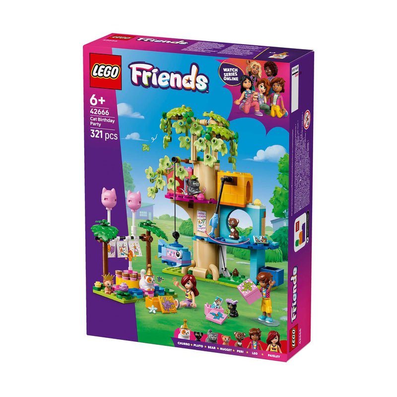 Afbeelding laden in galerijviewer, Lego ® friends kattenverjaardagsfeestje en boomhut set - 42666
