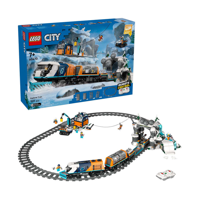 Afbeelding laden in galerijviewer, Lego city onderzoekstrein op de noordpool voertuig speelgoed - 60470

