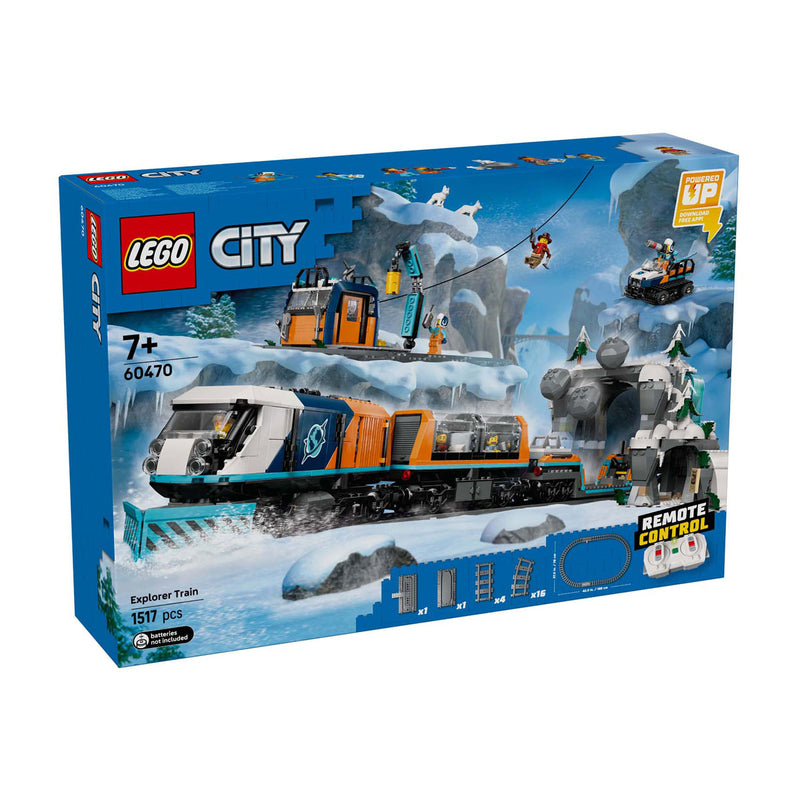 Afbeelding laden in galerijviewer, Lego city onderzoekstrein op de noordpool voertuig speelgoed - 60470
