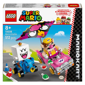 Lego super mario mario kart – wario en king boo
