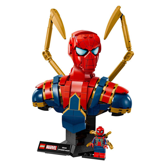 Lego super heroes 76326 iron spider-man buste