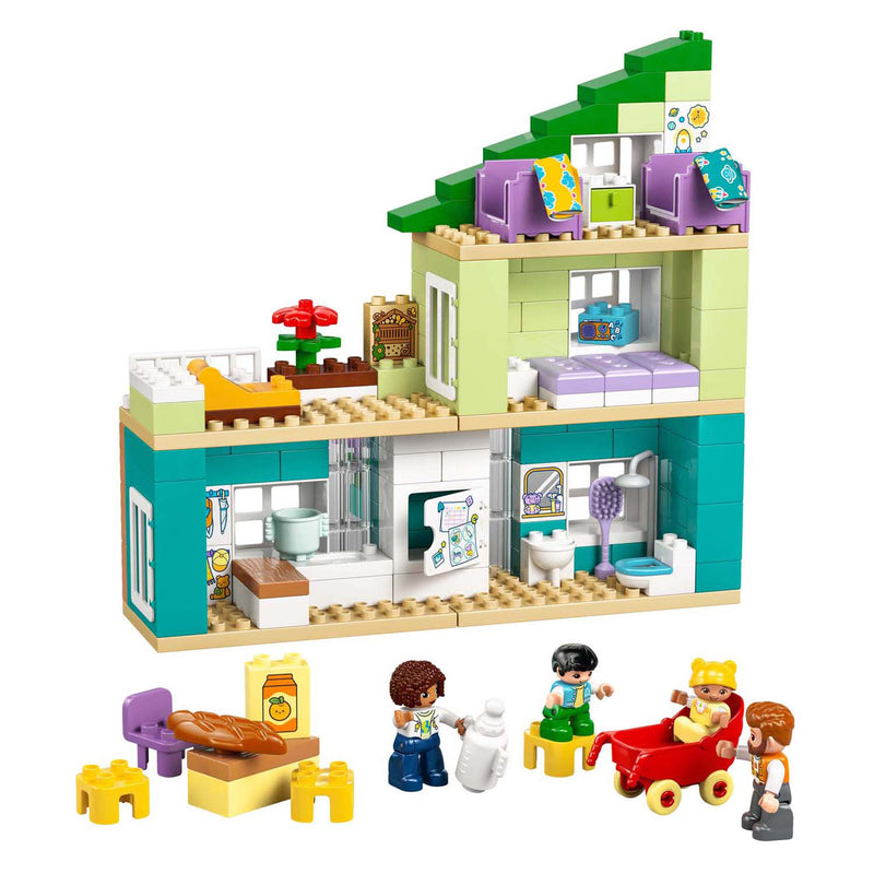 Afbeelding laden in galerijviewer, Lego duplo town 10470 - woonhuis - 3-in-1 - inclusief figuren
