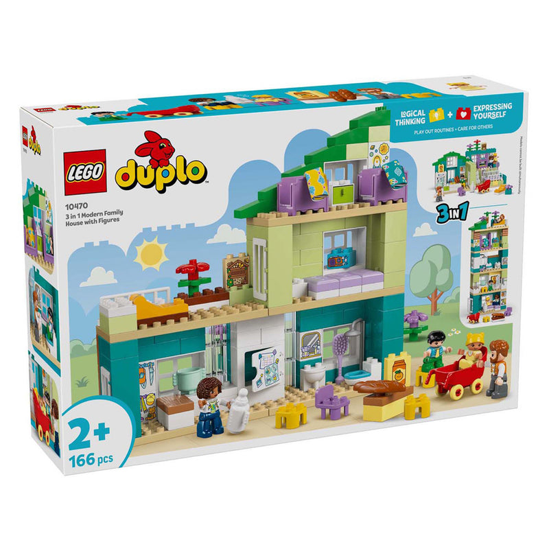 Afbeelding laden in galerijviewer, Lego duplo town 10470 - woonhuis - 3-in-1 - inclusief figuren

