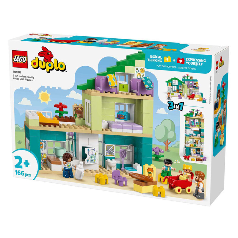 Afbeelding laden in galerijviewer, Lego duplo town 10470 - woonhuis - 3-in-1 - inclusief figuren
