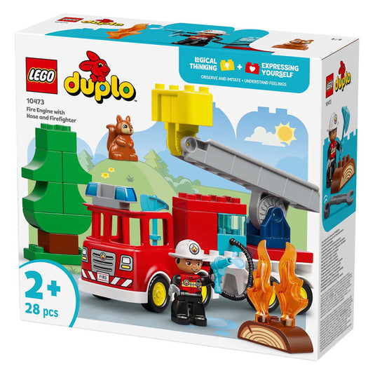 Lego duplo 10473 brandweertruck met slang en brandweerman
