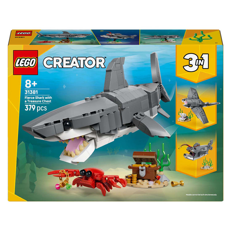 Afbeelding laden in galerijviewer, Lego creator 31381 woeste haai met schatkist
