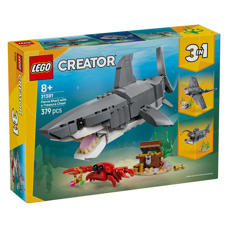 Afbeelding laden in galerijviewer, Lego creator 31381 woeste haai met schatkist
