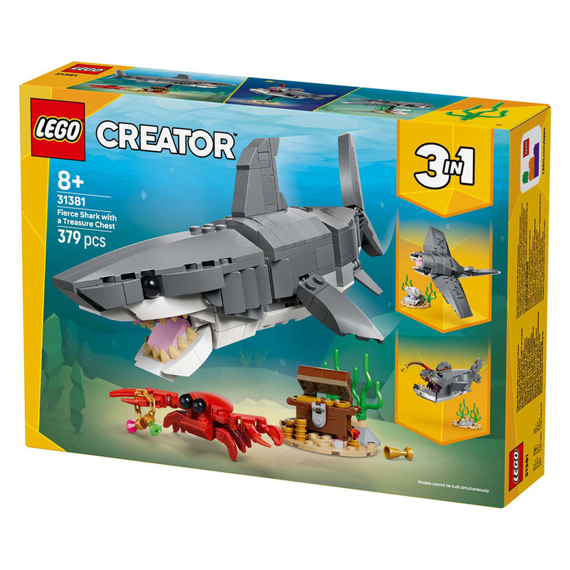 Afbeelding laden in galerijviewer, Lego creator 31381 woeste haai met schatkist
