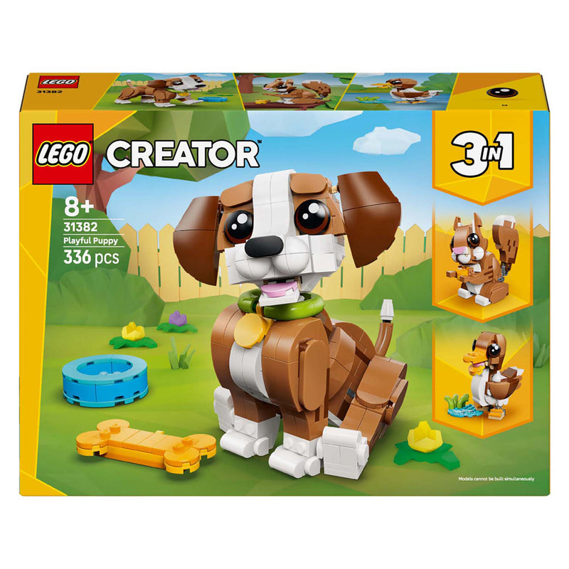 Afbeelding laden in galerijviewer, Lego ® creator 3in1 schattige dieren: speelse puppy - dierenset - bouw om tot eekhoorn of eend - 31382
