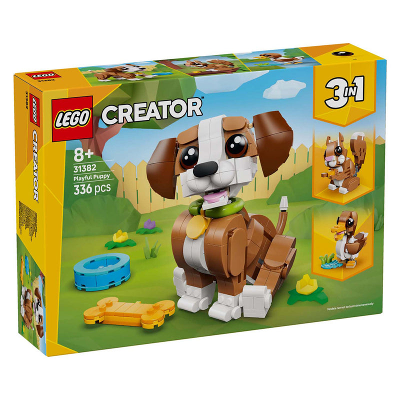 Afbeelding laden in galerijviewer, Lego ® creator 3in1 schattige dieren: speelse puppy - dierenset - bouw om tot eekhoorn of eend - 31382
